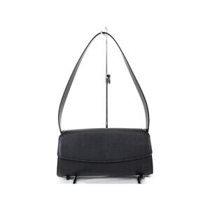 LOUIS VUITTON Nocturne Epi Leather One Shoulder Hobo Handbag Black